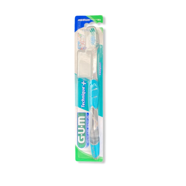 GUM 493 Technique Compact Medium Οδοντόβουρτσα Μέτρια