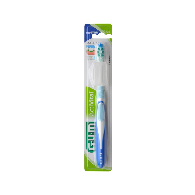GUM 583 Activital Compact Medium Οδοντόβουρτσα Μέτρια