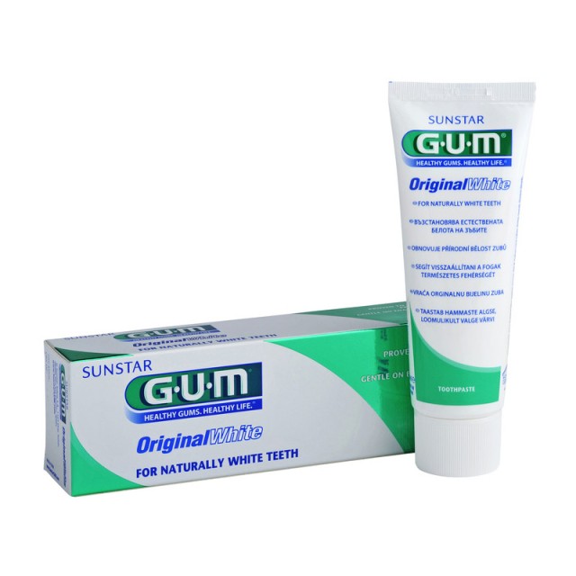 GUM Original White Λευκαντική Οδοντόκρεμα 75ml