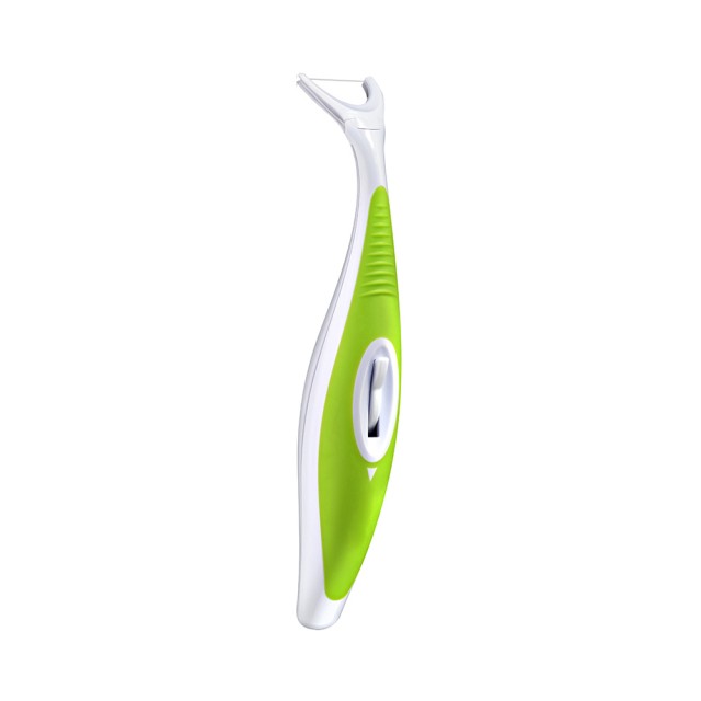 GUM 847 Flosbrush Automatic Ελαφρά Κερωμένο Οδοντικό Νήμα με Λαβή για 250 Χρήσεις