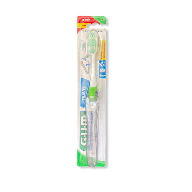 GUM 158 Travel Brush Soft Οδοντόβουρτσα Ταξιδίου Μαλακή
