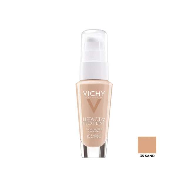 VICHY Liftactiv Flexi 35 Sand Αντιρυτιδικό Make-Up για για Άμεσο Αποτέλεσμα Lifting 30ml