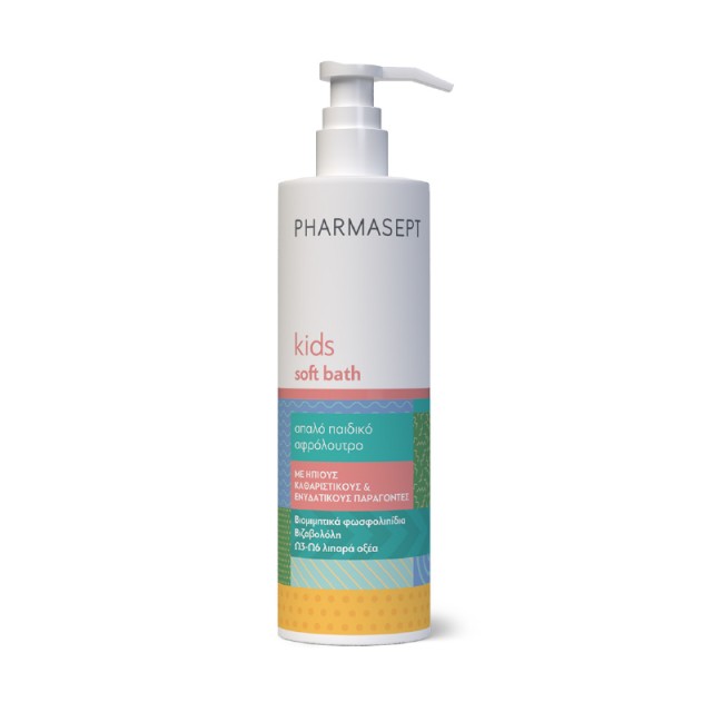 PHARMASEPT Kids Soft Bath Απαλό Παιδικό Αφρόλουτρο με Ήπιους Καθαριστικούς Παράγοντες 500ml