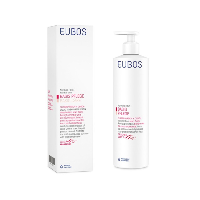 EUBOS Red Liquid Washing Emulsion Υγρό Καθαρισμού Προσώπου & Σώματος για Όλους τους Τύπους Επιδερμίδας 400ml