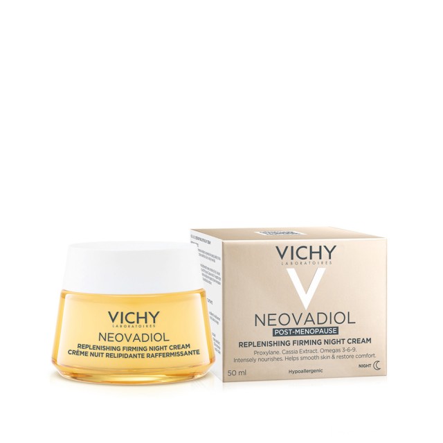 VICHY Neovadiol Post-Menopause Night Cream Κρέμα Νύχτας για την Αναπλήρωση Λιπιδίων και Σφριγηλότητας για την Εμμηνόπαυση 50ml