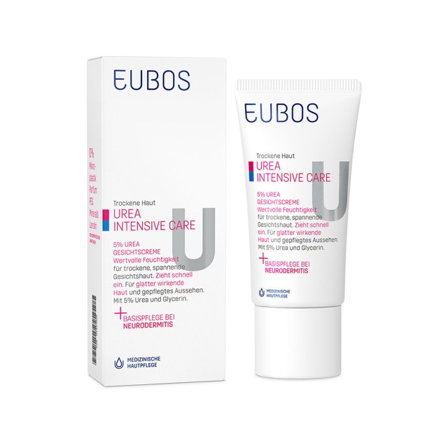 EUBOS Urea 5% Face Cream Ενυδατική Κρέμα Προσώπου με 5% Ουρία 50ml