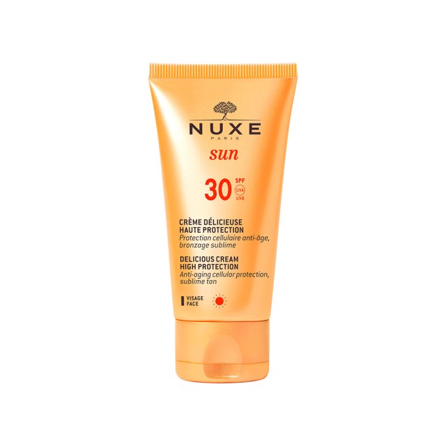 NUXE Sun Delicious Cream Αντηλιακή Αντιγηραντική Κρέμα Προσώπου για Καφέ Κηλίδες SPF30 50ml