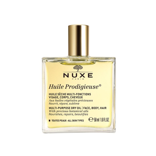 NUXE Huile Prodigieuse Multi Purpose Dry Oil Ξηρό Λάδι Ενυδάτωσης για Πρόσωπο, Σώμα & Μαλλιά 50ml
