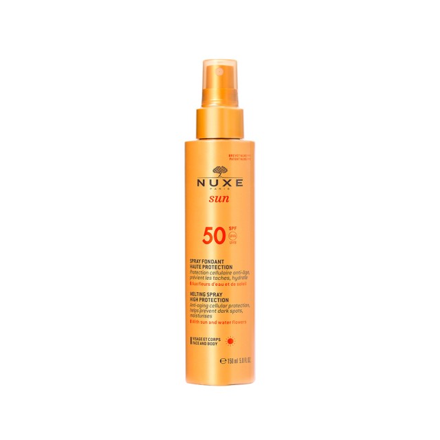 NUXE SUN Spray Αντηλιακό γαλάκτωμα spray για πρόσωπο & σώμα SPF50 RG VERSION 150ml