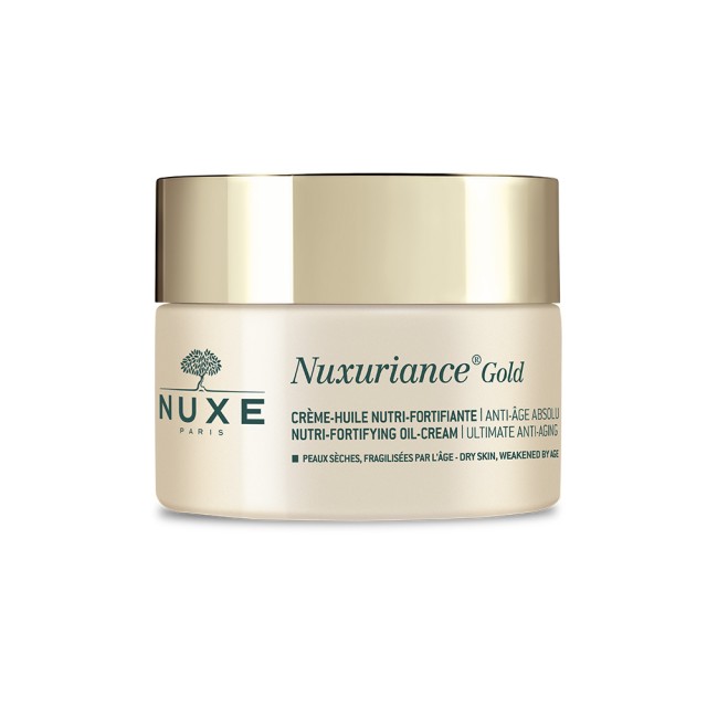 NUXE Nuxuriance Gold Nutri-Fortifying Oil-Cream Αντιγηραντική Κρέμα Ημέρας για Θρέψη & Ενυδάτωση 50ml