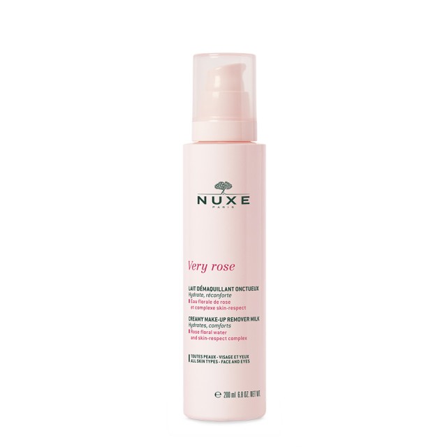 NUXE Very Rose Κρεμώδες Γαλάκτωμα Ντεμακιγιάζ με Ροδόνερο 200ml