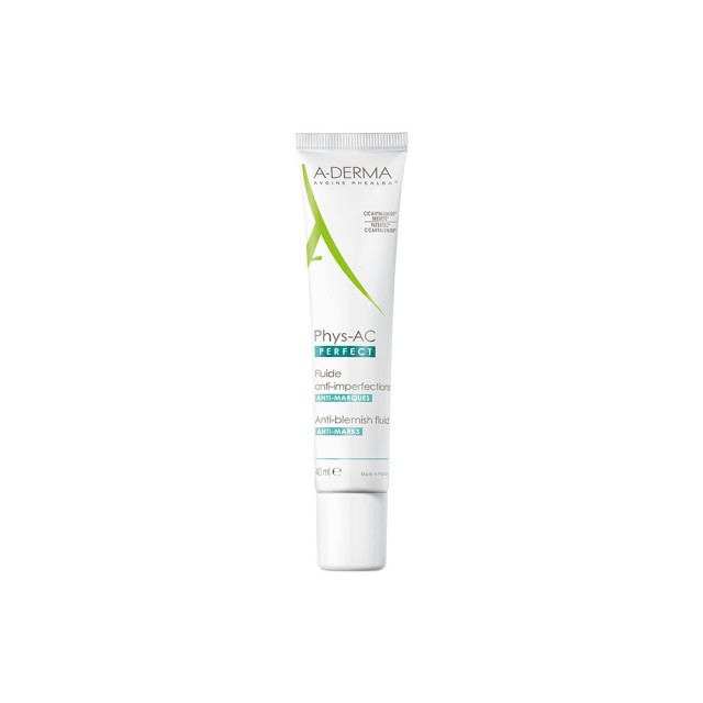 A-DERMA Phys-AC Perfect Fluide Anti Blemish Λεπτόρρευστη Κρέμα Προσώπου Για Την Ακνεϊκή Επιδερμίδα 40ml