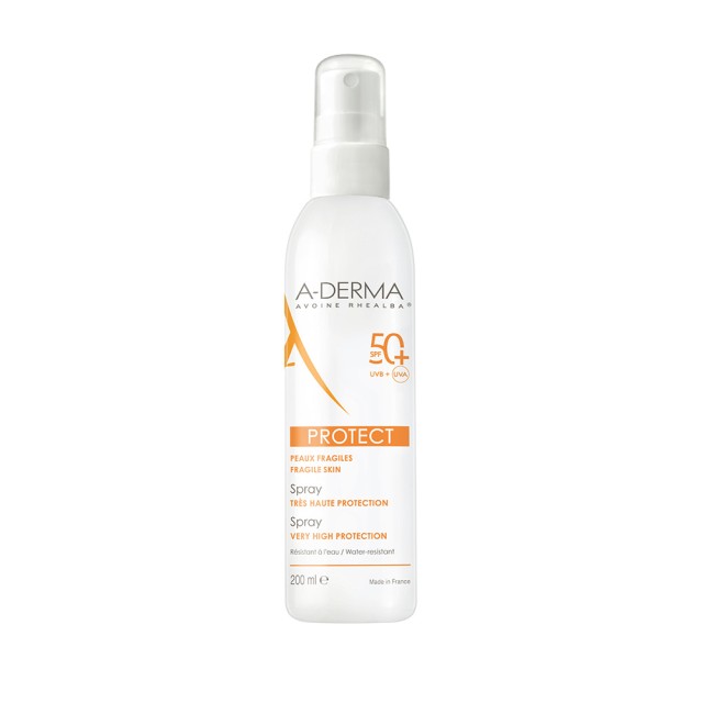 A-DERMA Protect Sunscreen Spray SPF50+ Αντηλιακό Spray Ενηλίκων για Υψηλή Προστασία 200ml