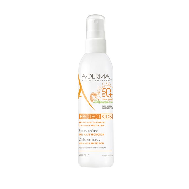A-DERMA Protect Childrens Sunscreen Spray SPF 50+ Παιδικό Αντηλιακό Σπρέι Πολύ Υψηλής Προστασίας 200ml