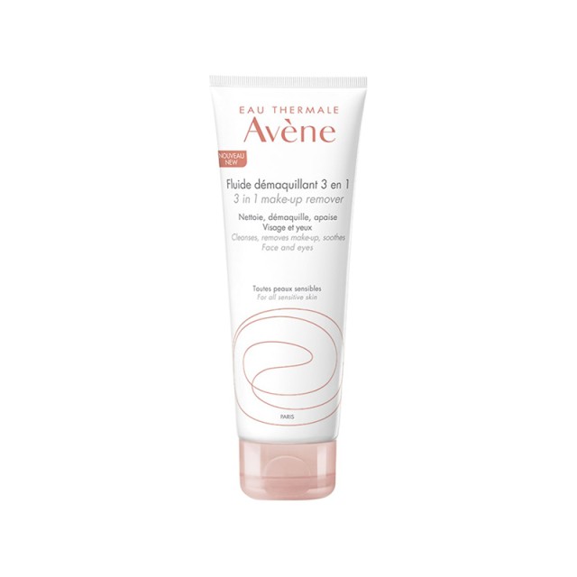 AVENE Make Up Remover 3 in 1 Γαλάκτωμα Καθαρισμού και Ντεμακιγιάζ για Ευαίσθητες Επιδερμίδες 200ml