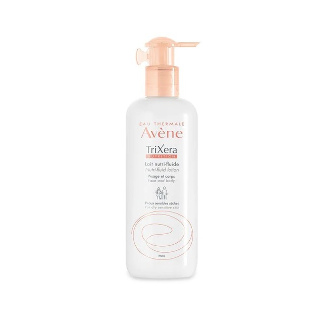 AVENE TriXera Nutrition Thin Fluid Nourishing Emulsion Ενυδατική Λοσιόν για Πρόσωπο και Σώμα για Ξηρό / Ευαίσθητο Δέρμα 400ml