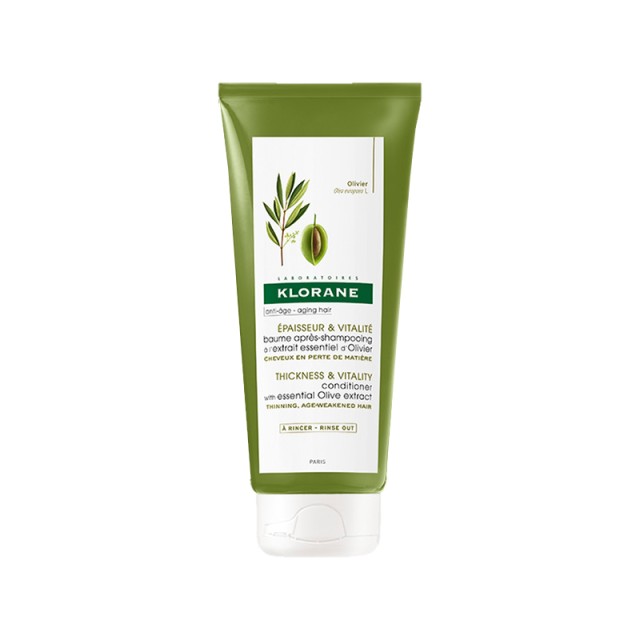KLORANE Olive Balm Μαλακτική κρέμα για πυκνότητα και ζωντάνια με καθαρό εκχύλισμα Ελιάς - Λεπτά μαλλιά 200ml