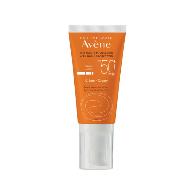 AVENE Cream SPF50+ Αδιάβροχη Αντηλιακή Κρέμα Προσώπου 50ml