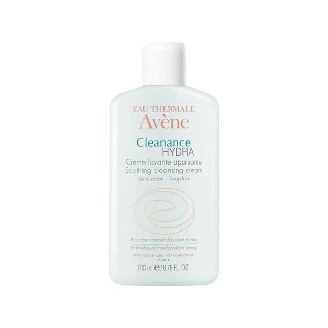 AVENE Cleanance Hydra Soothing Cleansing Cream Κρέμα Καθαρισμού Προσώπου Για Δέρμα Υπό Ξηραντική Αγωγή 200ml