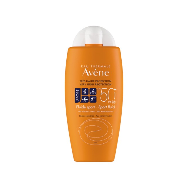 AVENE Fluide SPORT SPF 50+ - Αντηλιακό Γαλάκτωμα για Πρόσωπο & Σώμα Ιδανικό για Αθλητικές Δραστηριότητες 100ml