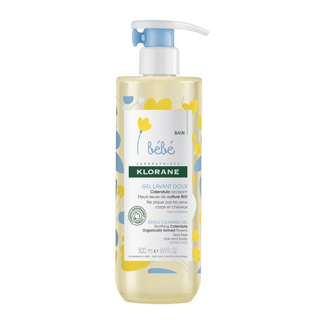 KLORANE Gentle Cleansing Απαλό Τζελ Καθαρισμού για Βρέφη με Καλέντουλα 500ml
