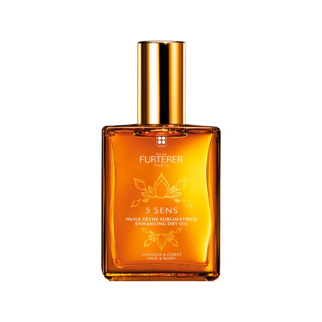 RENE FURTERER 5 Sens Ξηρό Έλαιο Λάμψης για Μαλλιά και Σώμα 50ml