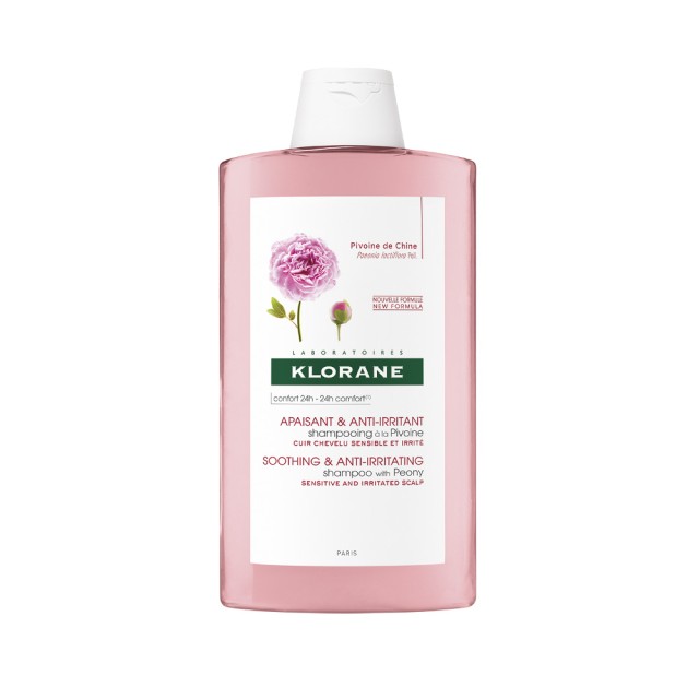 KLORANE Peony Shampoo Καταπραϋντικό Σαμπουάν με Βιολογική Παιώνια 400ml