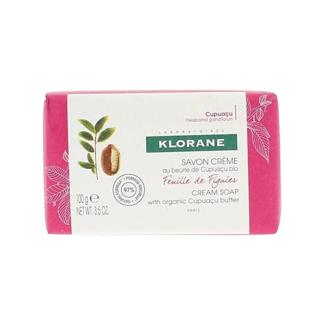 KLORANE Κρεμώδες σαπούνι με Βιολογικό βούτυρο Cupuacu & Σύκο Για κάθε τύπο δέρματος 100g