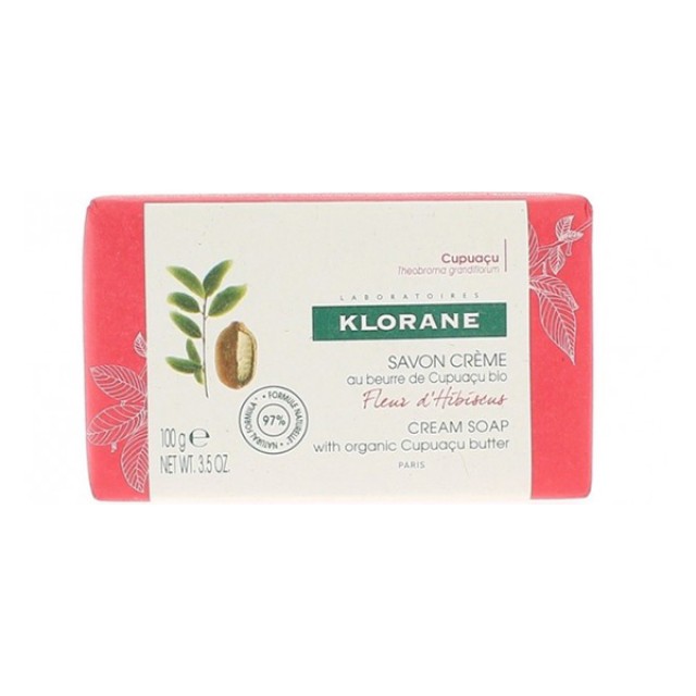 KLORANE Κρεμώδες Σαπούνι με Βιολογικό Βούτυρο Cupuacu & Άνθος Iβίσκου Για κάθε τύπο δέρματος 100g