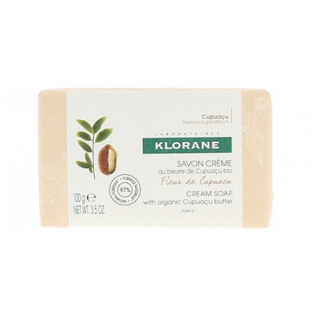 KLORANE Κρεμώδες σαπούνι με Βιολογικό βούτυρο Cupuacu & Άνθος Cupuacu για Ξηρό έως πολύ ξηρό δέρμα 100g