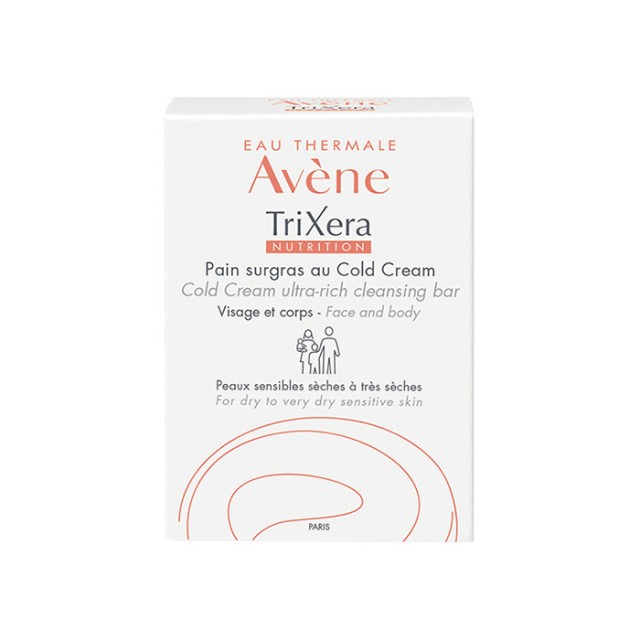 AVENE Trixera Nutrition Surgras Στερεή Πλάκα Καθαρισμού με Cold Cream 100g