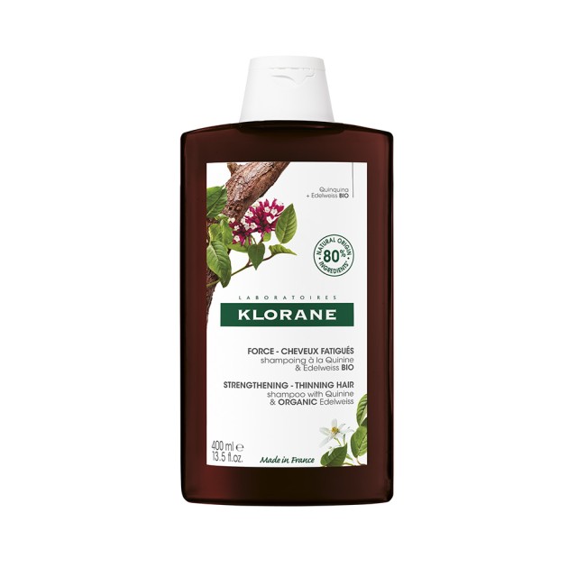 KLORANE Quinine Σαμπουάν Κατά της Τριχόπτωσης με Κινίνη & Εντελβάις 400ml