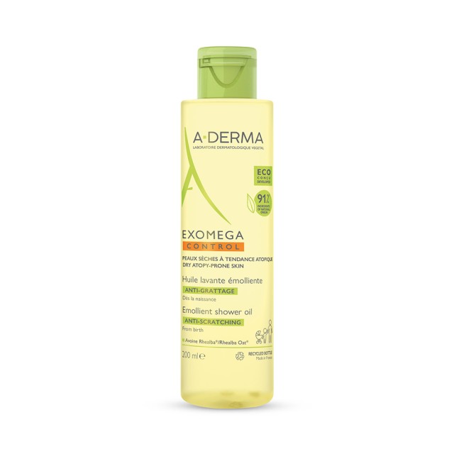 A-DERMA Exomega Control Cleansing Oil Μαλακτικό Έλαιο Καθαρισμού κατά του Αισθήματος Κνησμού 200ml