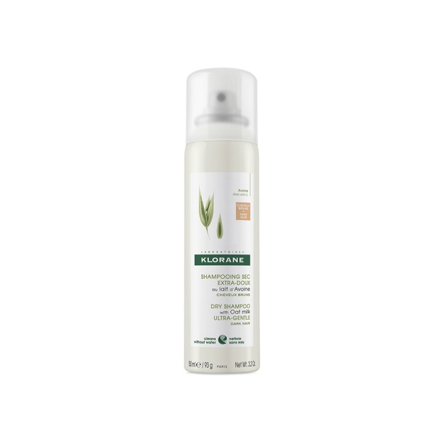 KLORANE Dry Shampoo Ξηρό Σαμπουάν για Καστανά ή Σκούρα Μαλλιά 150ml
