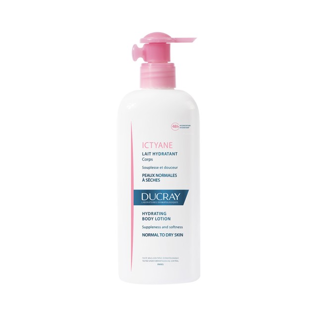 DUCRAY Ictyane Moisturizing Body Emulsion Ενυδατικό Γαλάκτωμα Σώματος για κανονικό προς ξηρό δέρμα 400ml