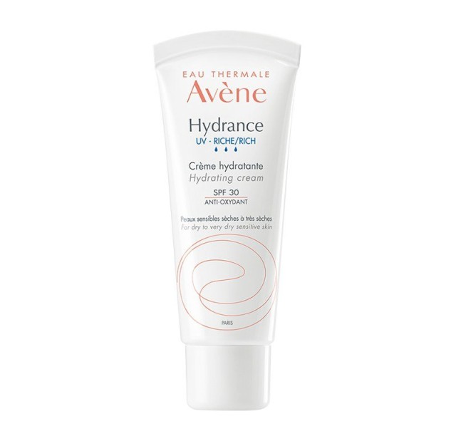 AVENE Hydrance UV Legere Moisturizing Cream SPF30 Ενυδατική Κρέμα Πλούσιας Υφής για Ξηρή - Πολύ Ξηρή Αφυδατωμένο Δέρμα 40ml
