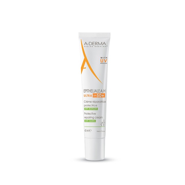 A-DERMA Epitheliale AH ULTRA SPF50 + Protective Repair Cream Προστατευτική Επανορθωτική Κρέμα κατα των Σημαδιών 40ml