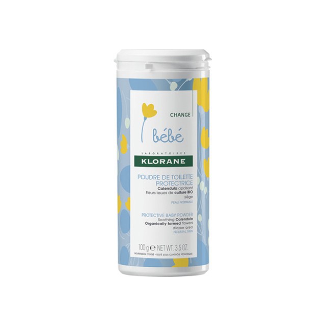 KLORANE Protective Baby Powder Προστατευτική Πούδρα Για Μετά Τον Καθαρισμό Του Μωρού 100gr