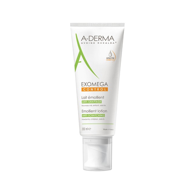 A-DERMA Exomega Control Emulsion - Atopic Skin 200ml & Gift Sunscreen Protect AD 5ml