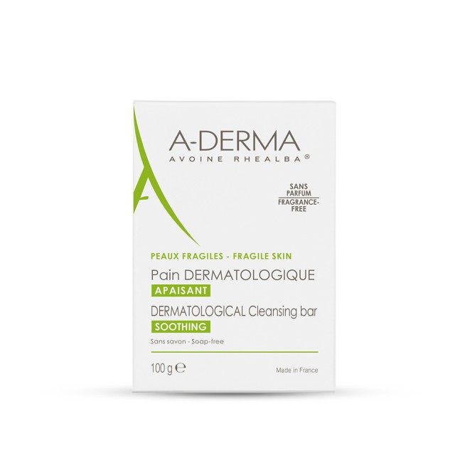 A-DERMA Les Indispensables Καταπραϋντική Δερματολογική Στερεή Πλάκα Καθαρισμού 100gr