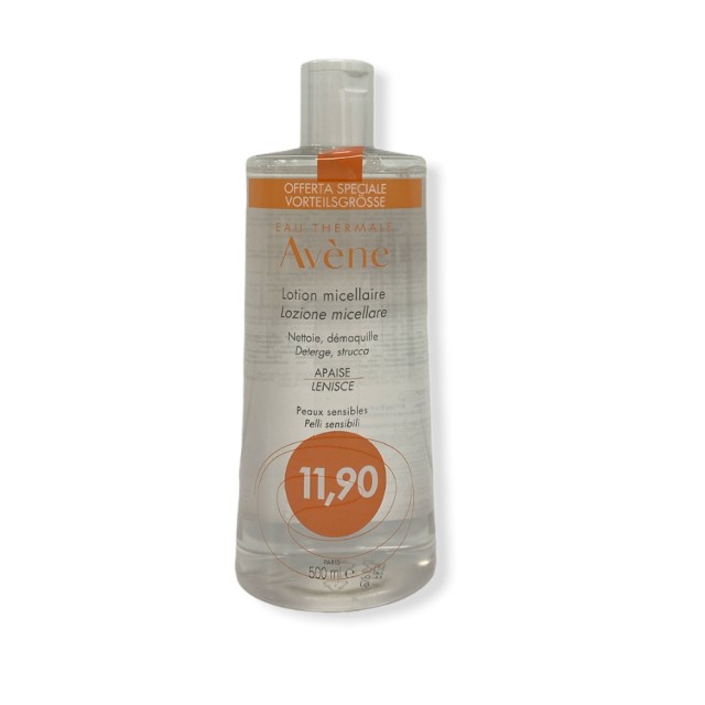 AVENE Micellar Water Καθαριστική Λοσιόν Για Μη Ανεκτικό Δέρμα 500ml