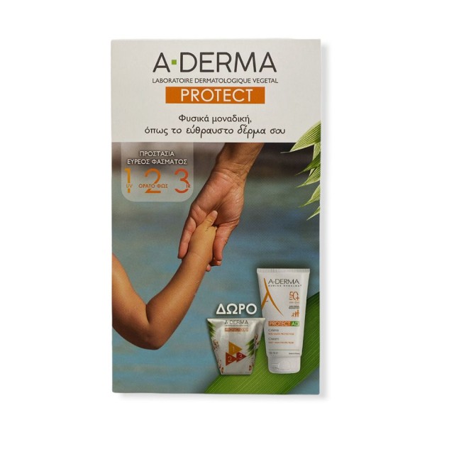 A-DERMA Promo Protect Creme Ad Αδιάβροχο Βρεφικό Αντηλιακό Σετ Γαλάκτωμα Protect για Πρόσωπο & Σώμα SPF50 150ml & Δώρο Τσαντάκι