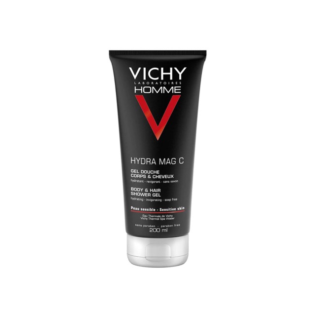 VICHY Homme Mag-C Gel-Douche Τονωτικό αφρόλουτρο για άντρες 200ml