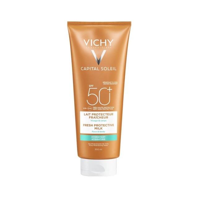 VICHY Capital Soleil Family Milk Spf50 Αντηλιακό Γαλάκτωμα Πρόσωπο & Σώμα 300ml
