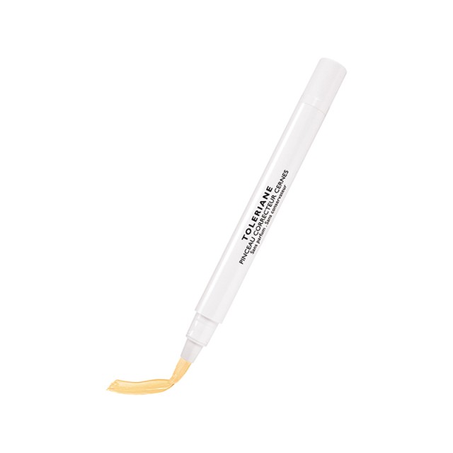 LA ROCHE POSAY Toleriane Brush Foundation Yellow Διορθωτικό Πινέλο Σε Κίτρινη Απόχρωση Για Μαύρους Κύκλους 1.5ml