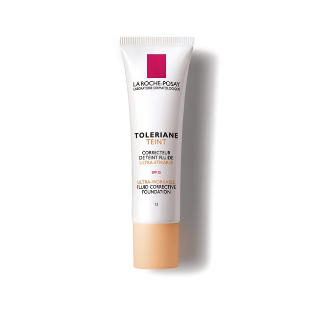 LA ROCHE POSAY Toleriane Fluid Foundation Make Up σε Ρευστή Μορφή για Εύκολη Εφαρμογή SPF 25 13 Sand Beige 30ml