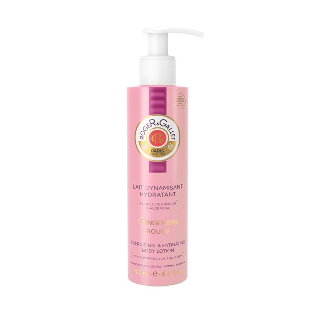 ROGER & GALLET Gingembre Rouge Energizing Sorbet Milk Body Lotion Pump 200ml