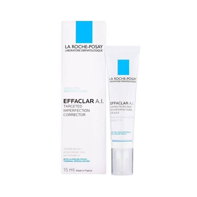 LA ROCHE POSAY Effaclar A.I. Κρέμα Προσώπου για Ευαίσθητες Επιδερμίδες κατά των Ατελειών & της Ακμής 15ml