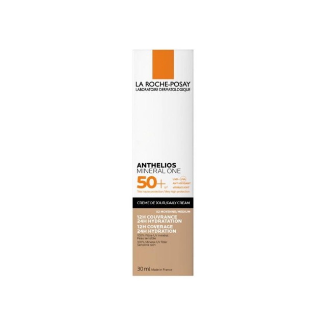 LA ROCHE POSAY Anthelios Mineral Αντιηλιακή με Χρώμα για Ματ Αποτέλεσμα One Shade 2 SPF50+ T30ml