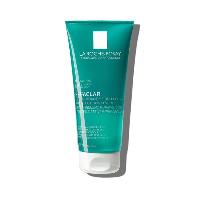 LA ROCHE POSAY Effaclar Face And Body Micro-Peeling Purifying Gel Wash Αφρώδες Τζελ Καθαρισμού & Απολέπισης 200ml